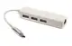 Переходник PowerPlant USB 3.1 Type-C – 3 порта USB 2.0 + Ethernet