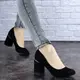 Туфли женские на низком каблуке Fashion Isabelle 1713 40 размер 25 см Черный