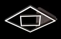Люстра світлодіодна стельова LED світильник для квартири на стелю лед з пультом 25579 Коричневий 7х48х48 см.
