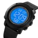 Часы наручные мужские SKMEI 2122BKWT BLACK-WHITE. Цвет: черный