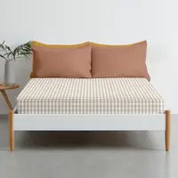 Простирадло на резинці в дитяче ліжечко 60х120 BEIGE CHECK