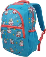 Школьный рюкзак 19L Riciclo Schulrucksack голубой с акулами