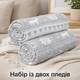 Плед флисовый Love You Серебряные олени LY9113set2 150х200 см 2 шт