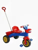 Детский трехколесный велосипед Guclu 42 сиденье со спинкой корзина. Multicolor (162374)