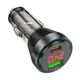 Адаптер автомобильный Hoco Unimpeded car charger with digital display NZ12B |1USB/1Type-C, PD/QC, 48W/3A|