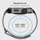 Чехол и ремешок Spigen Metal Fit Pro для Apple Watch (44 / 45 mm), Graphite (ACS04585)
