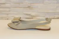 Босоніжки жіночі бежеві натуральна шкіра Б896 37