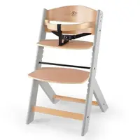 Стільчик для годування дитячий дерев'яний високий KiderKraft Enock Natural Grey / Крісло зі столиком для дитини