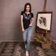 Вышиванка женская Moderika Васильки синяя с вышивкой гладью XXXL
