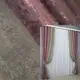 Комбинированные (2шт.1,1х2,7м.) шторы. Цвет бежево-серый с малиново-серым. Код 014дк (1208-1209ш) 10-140