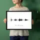 Постер "Картина голосом" персонализированный А3, Белый-черный, А3
