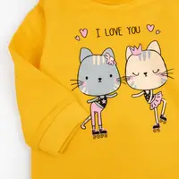 Боді футер з високою горловиною I love you