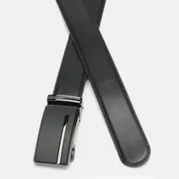 Мужской кожаный ремень с пряжкой автомат CV1335-5-black