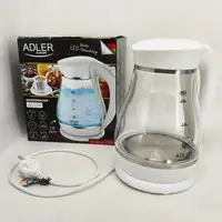 Чайник электрический Adler AD 1274 1.7л 2200Вт пластиковый с автоматическим отключением White