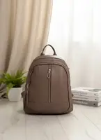 Рюкзак женский бежевый код 7-506