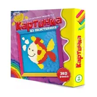 Картинка из пластилина Strateg Рыбка на русском языке (4007)