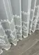 Готовая тюль (2,5х2,7м.) из ткани "Бамбук" с вышивкой. Цвет белый. Код 1585т 42-0547