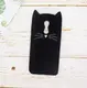Силиконовый чехол для Xiaomi Redmi 5 Plus - 3D Cat (Кот с усами), Черный