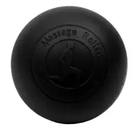 Массажный мячик EasyFit каучук 6.5 см черный