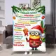 Плед 3D с пожеланиями для сына Сыну Миньона 17756 135х160 см