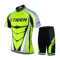 Костюм вело X-Тідег QT/T1616 Green XXL футболка з коротким рукавом + шорти велоодяг