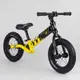 Велобег детский 12’’ Corso "Skip Jack" алюминиевая рама, амортизатор. Yellow and black (98682)