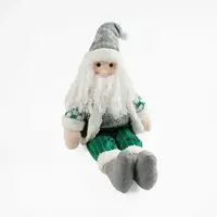 Новогодняя декоративная игрушка Yufeng C 843 Гном. Grey and Green (160157)