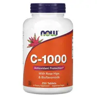 Витамины и минералы NOW Vitamin C-1000 with Rose Hips &amp; Bioflavonoid, 250 таблеток