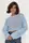Ажурный джемпер-сетка - голубой цвет, S