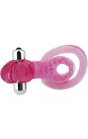 Эрекционное кольцо Pink Erection с вибрацией цвет розовый