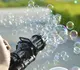 Игрушечный автоматический пистолет – пулемет для создания мыльных пузырей ∙ Генератор пузырей Bubble Gun с бутылкой для мыла BUBBLE BLASTER