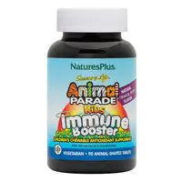 Витамины и минералы Natures Plus Animal Parade Kids Immune Booster, 90 жевательных таблеток Тропические ягоды