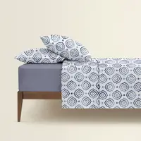 Двоспальна постільна білизна з простирадлом на резинці ORNAMENT