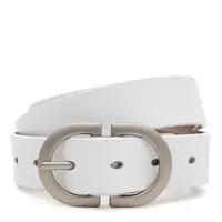 Женский кожаный ремень Borsa Leather CV1ZK-105w-white