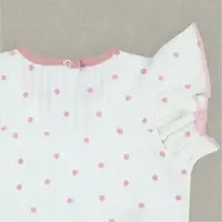 Дитячий костюм для дівчинки (футболка + шорти) GABBI KS-26-19 Молочний на зріст 86 (14890)