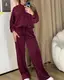 Велюровый спортивный костюм LX2035 Бордовый XXL/3XL