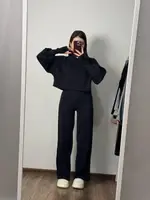 Костюм-двійка MA170 Чорний Oversize XL-3XL
