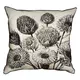 Подушка с мешковины Монохромные цветы 45x45 см (45PHB_FLORA003)