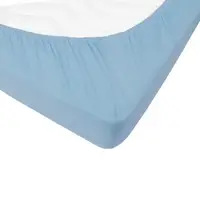 Простирадло трикотажне на гумці Iris Home - Блакитний 160*200+25
