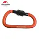 Карабін з муфтою Naturehike D-type 60 мм NH15A005-H orange
