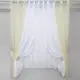 Кухонный комплект (280х170см) шторки и тюль. На карниз 1,5-2м. Цвет бежевый с белым. Код 038к 50-328