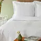 Покрывало с наволочкой Karaca Home - Back To Basic beyaz 160*240 полуторный