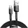Кабель USB Baseus Cafule Type-C 3A 1m, Black+Gray (CATKLF-BG1)