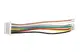 Кабель силиконовый Micro JST-SH F 8 pin - контакты JST-SH 8 pin (50 мм)