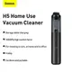 Универсальный пылесос BASEUS Home Use Vacuum Cleaner Dark Space H5 |16Kpa, 110W, 30Min, 4*2500mAh| (VCSS000101)