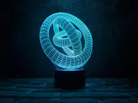 Сменная пластина для 3D ночника "Кольца" 3DTOYSLAMP