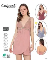 Ночная сорочка 18204 blue-grey Pigama-107