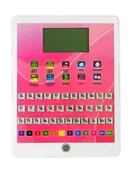 Навчальний планшет WToys, абетка, загадки, казки, пісні, 2 мови. Pink (142864)