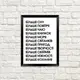 Постер в рамке Більше кохання 30x42 см (MT3_18J001)