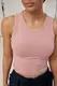 Однотонная базовая короткая майка – пудра цвет, ONE SIZE (есть размеры)